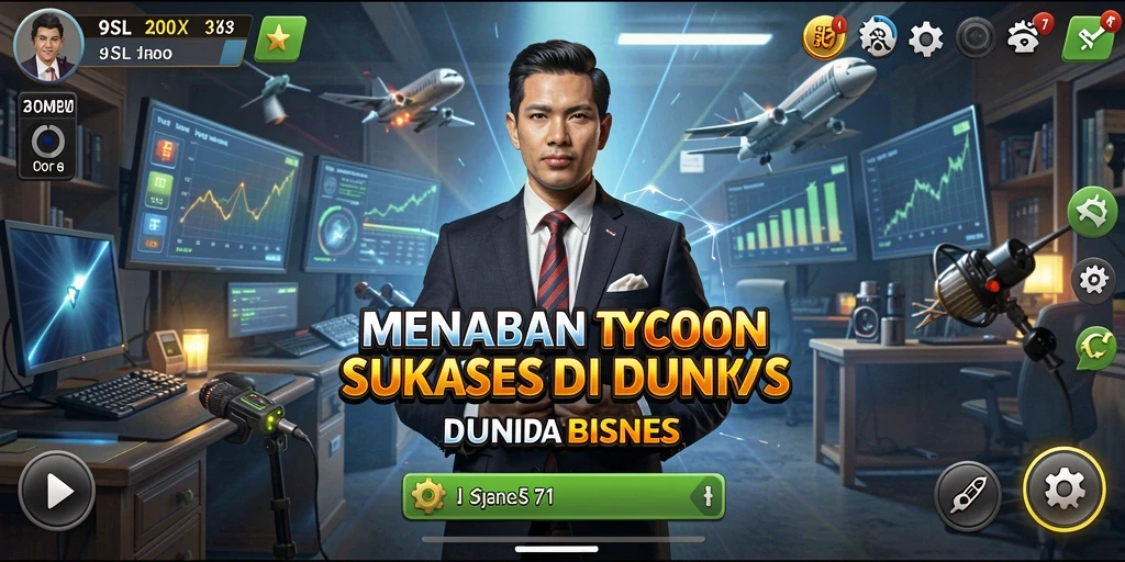 Screenshot gameplay 9SL menampilkan pengelolaan bisnis yang menarik.