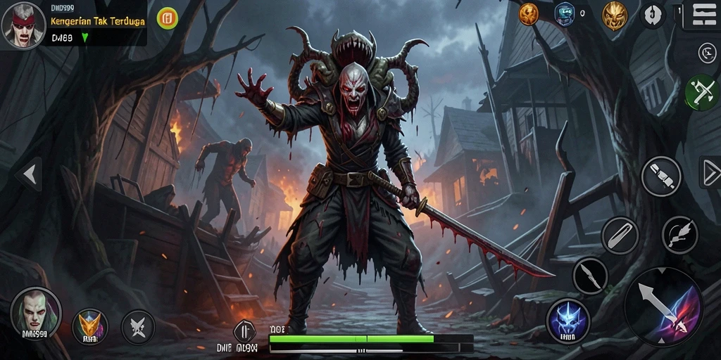 Gameplay DMD999 yang menegangkan dan mencekam.