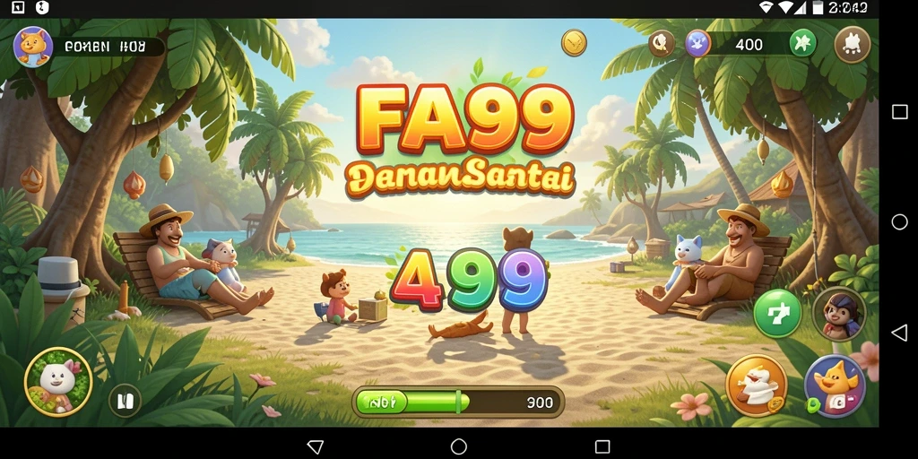 Screenshot FA99 menampilkan gameplay yang penuh warna dan menyenangkan.