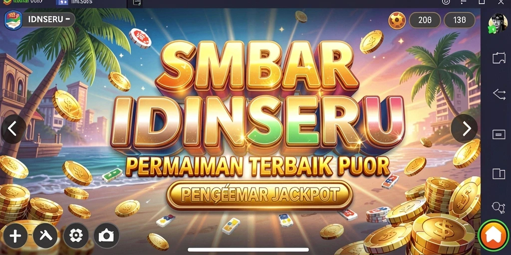 Screenshot permainan IDNSERU yang menampilkan keseruan permainan Slot.