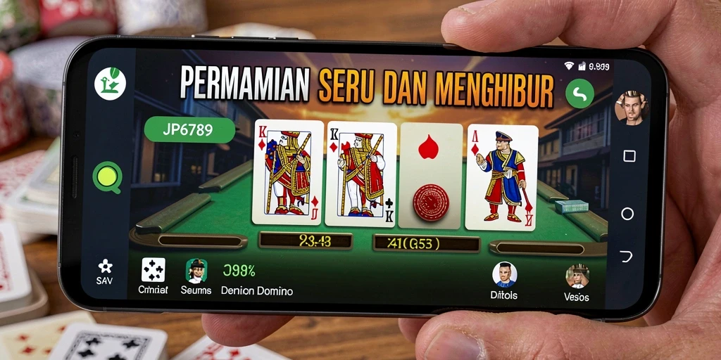Screenshot gameplay seru JP6789 menampilkan domino klasik.