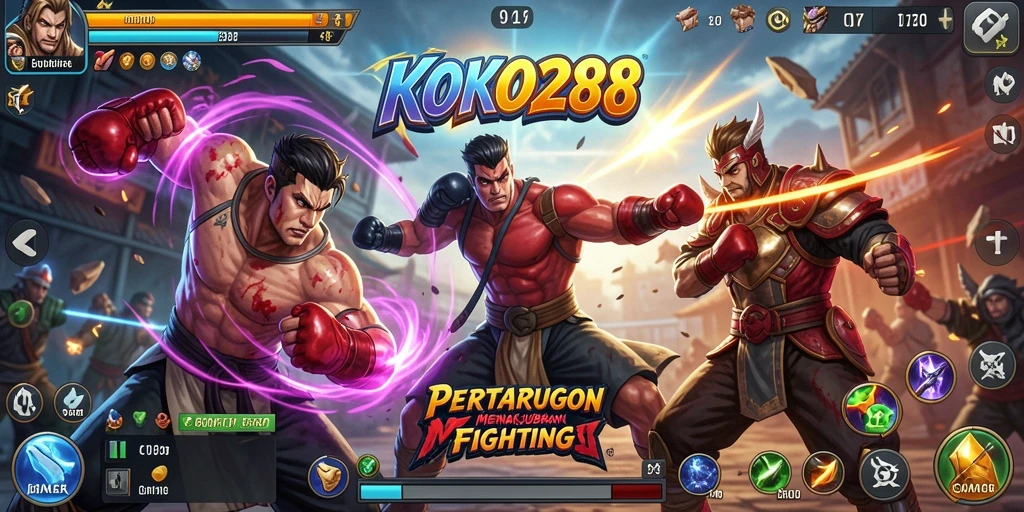 Tampilan gameplay KOKO288 yang mendebarkan saat pertarungan berlangsung.