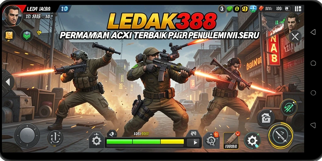 Tangkapan layar mendebarkan dari aksi pertarungan dalam LEDAK388.