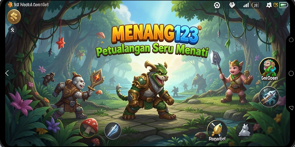 Screenshot MENANG123 menunjukkan aksi seru dalam gameplay petualangan.