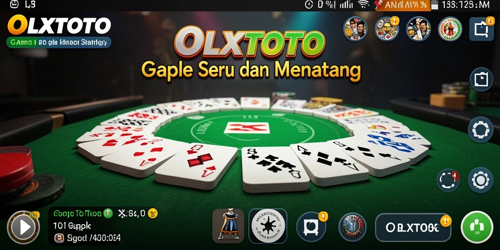 Tampilan menarik permainan Gaple di OLXTOTO.