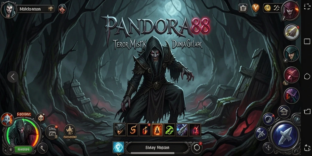 Tampilan gameplay menyeramkan dari PANDORA88 yang menakutkan.