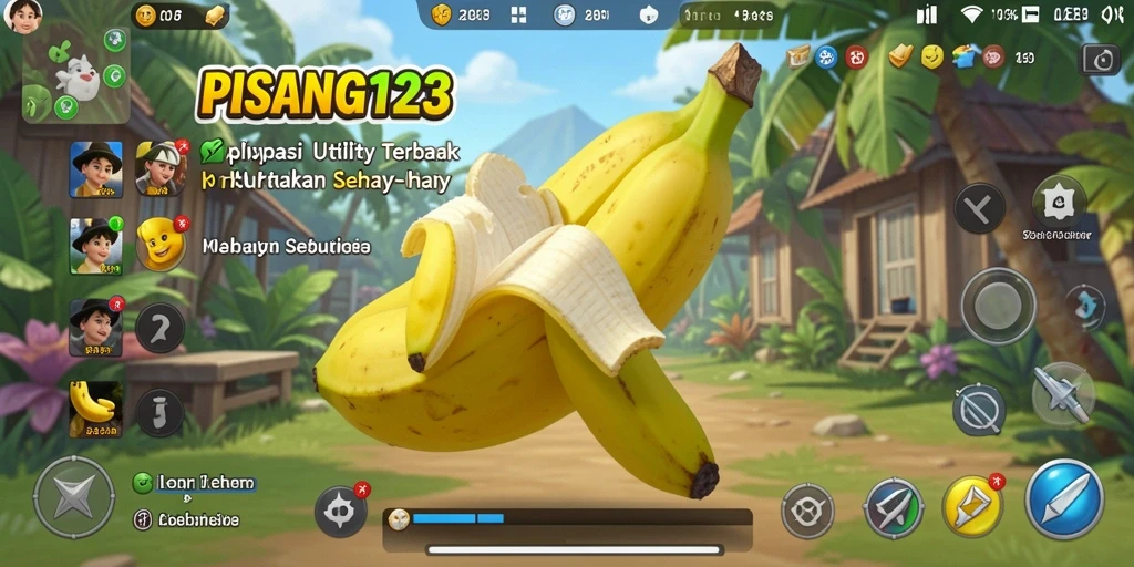 Tampilan antarmuka PISANG123 yang sederhana dan intuitif.