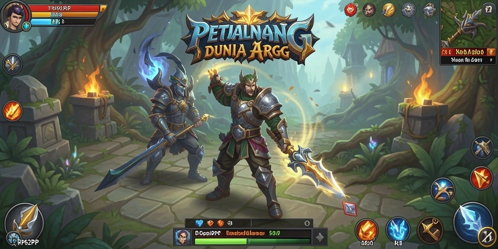 Screenshot permainan RP62RP menampilkan aksi pertarungan yang seru.