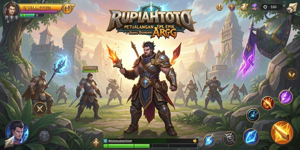 Screenshot RUPIAHTOTO menampilkan aksi mendebarkan dalam pertarungan ARPG.