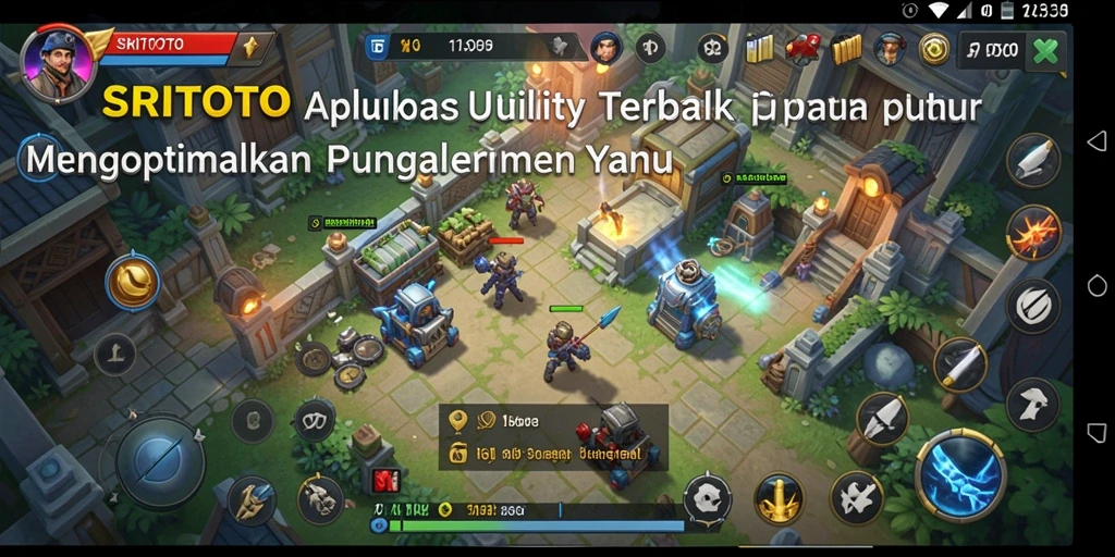 Tampilan utama SRITOTO dengan fitur Utility yang praktis.