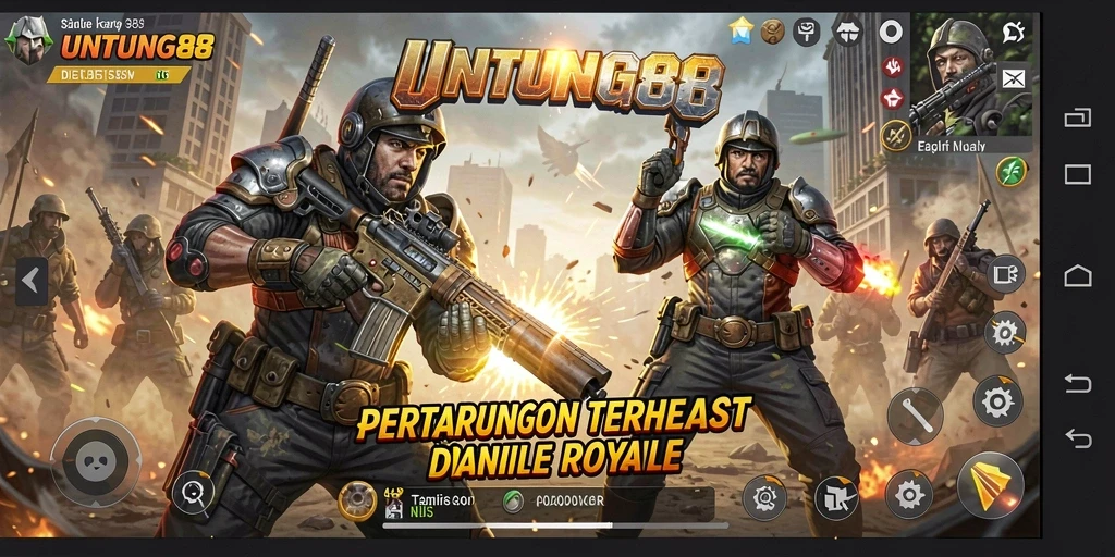 Gameplay seru UNTUNG88 saat pertempuran Battle Royale.