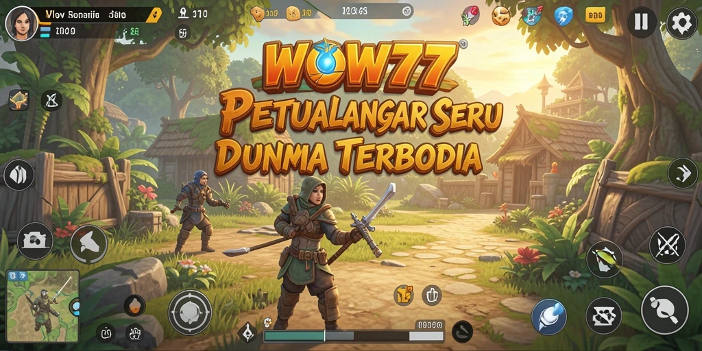 Tampilan gameplay WOW77 yang menakjubkan di dunia terbuka.