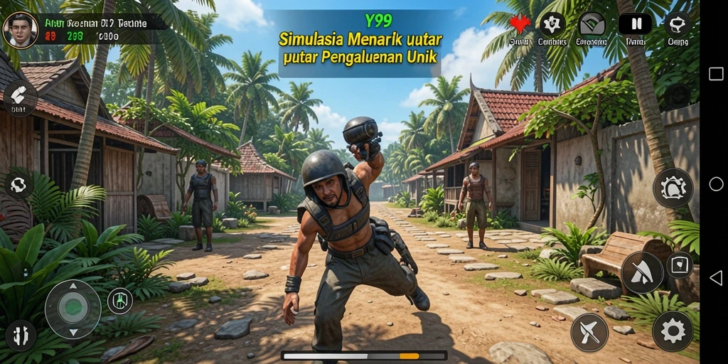 Tampilan gameplay Y89 yang menakjubkan dalam simulasi kehidupan.