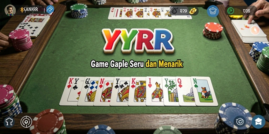 Tampilan gameplay Gaple yang seru di YYRR.